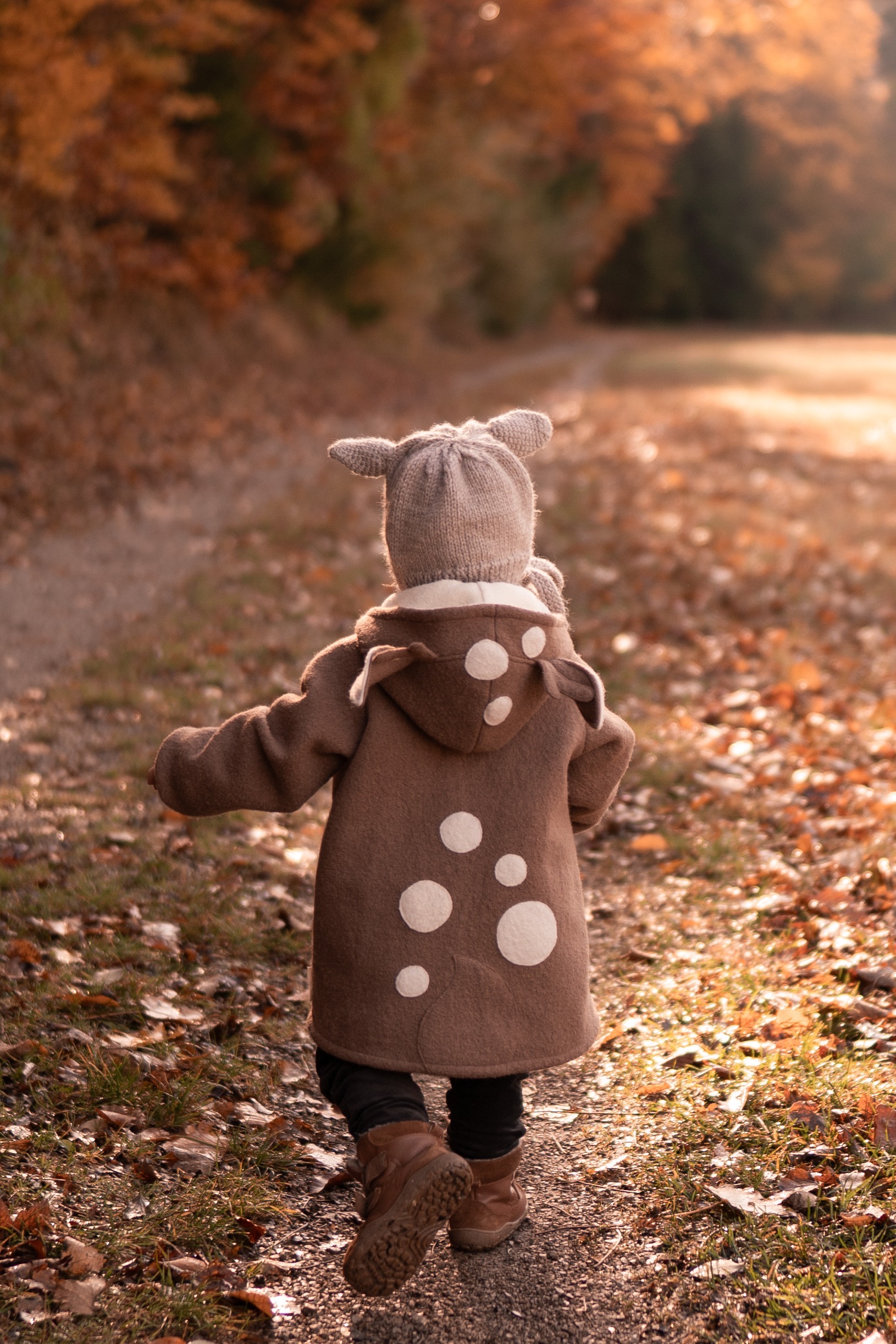 Wollwalkjacke neugieriges Reh