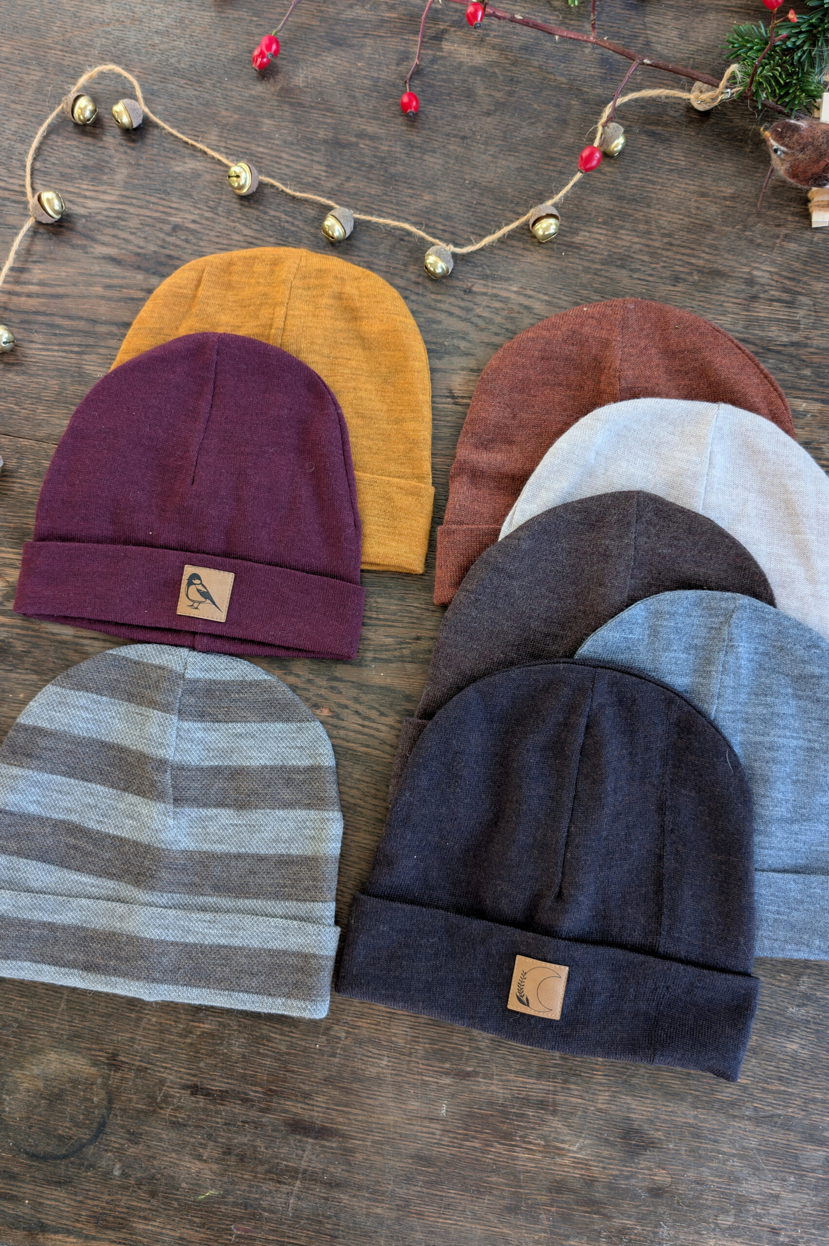 Beanie Merinowolle Kopfumfang 47-50cm