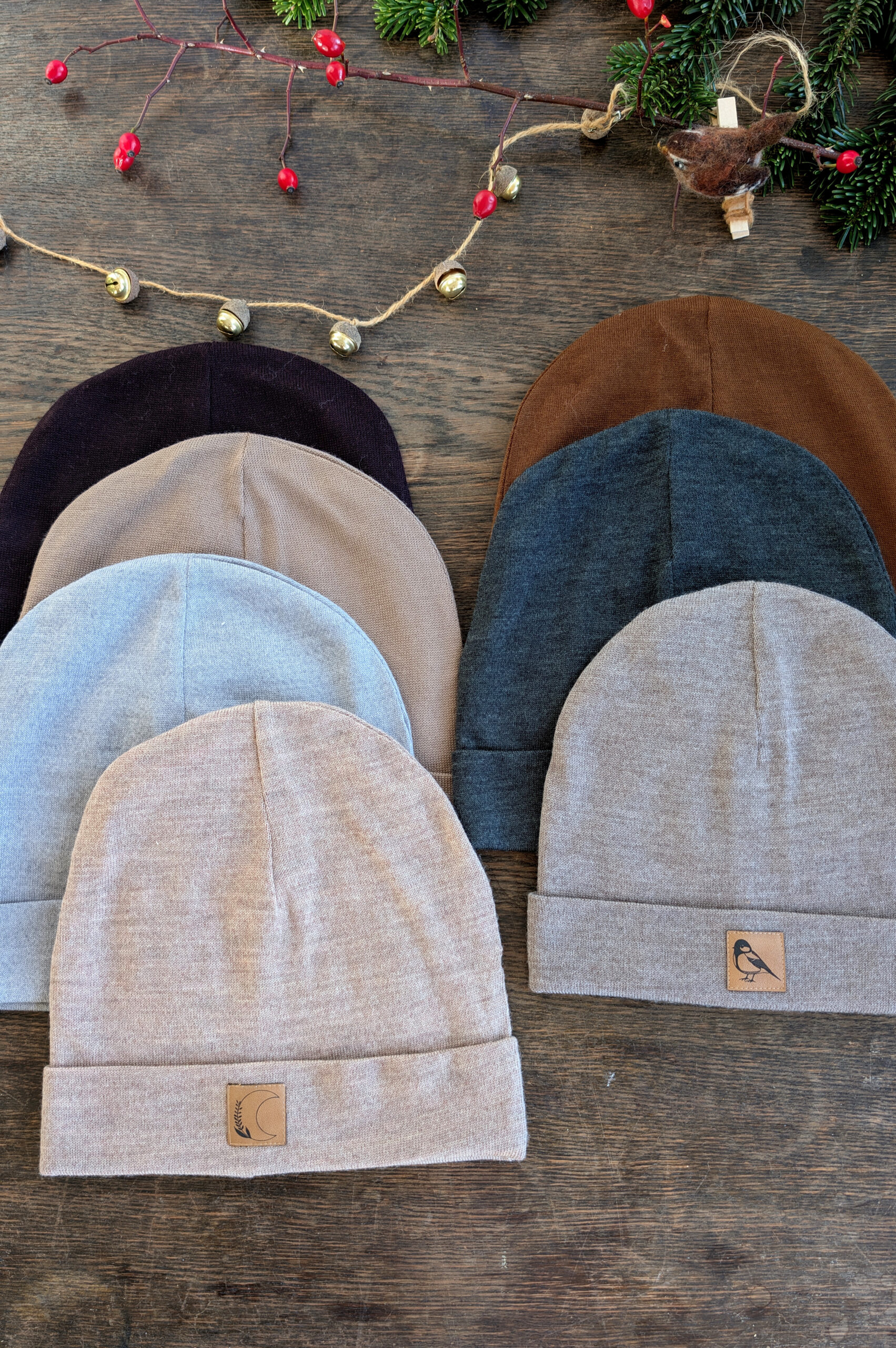 Beanie Merinowolle Kopfumfang 55-58cm