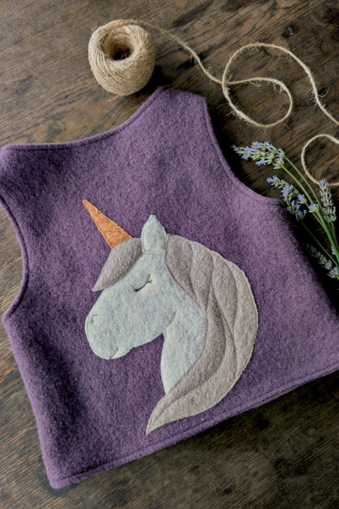 Walkweste Einhorn