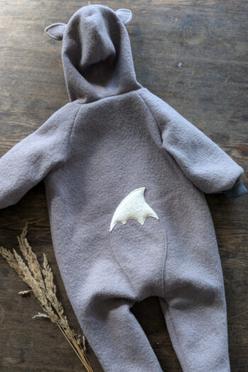 Wollwalkoverall Wolf Gr. 74/80