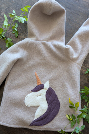 Wollwalkjacke Einhorn