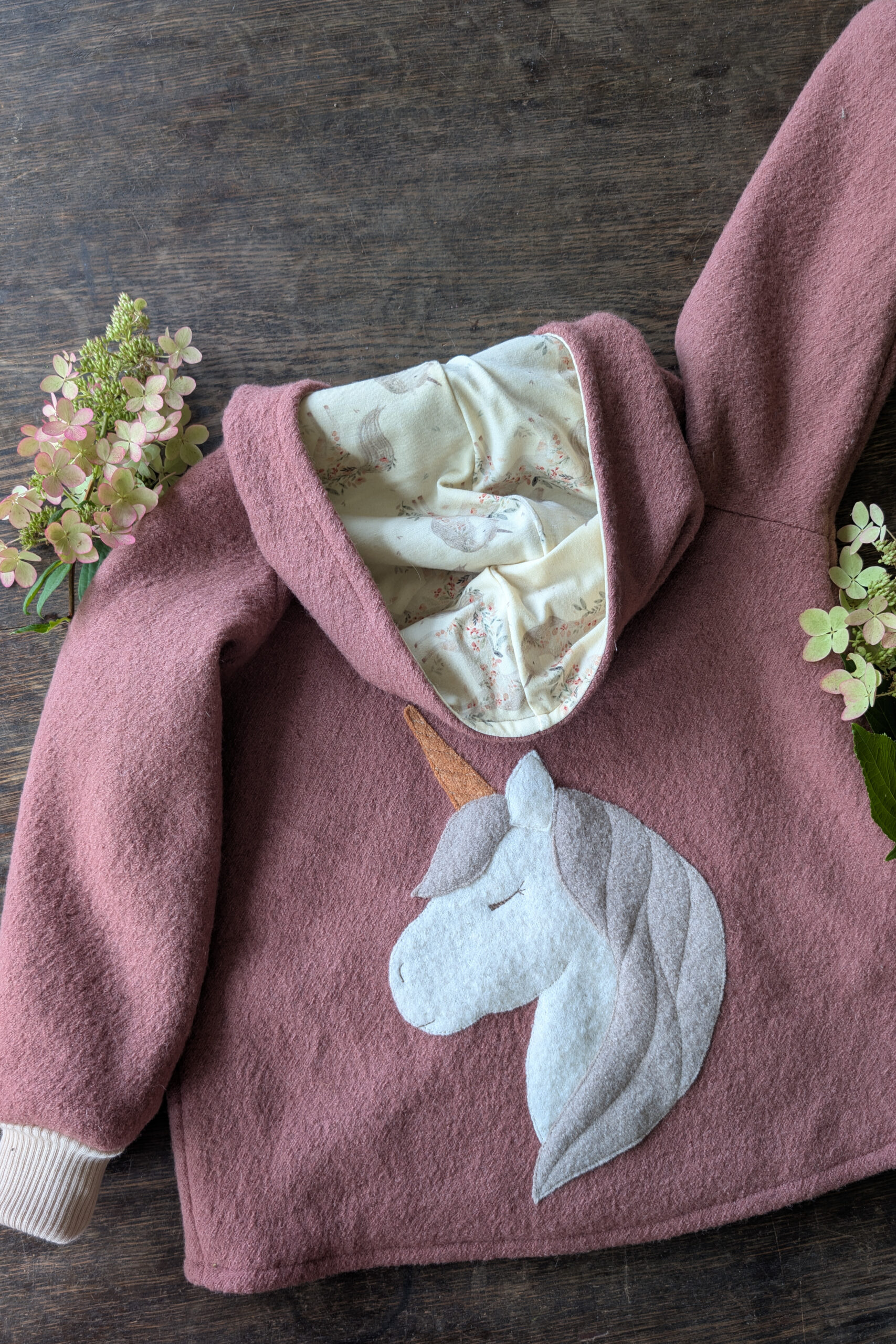 Wollwalkjacke Einhorn – Bild 2