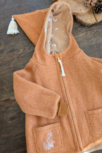 Wollwalkjacke Gr.86/92 bestickt